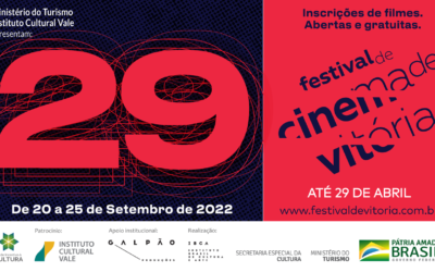 29º Festival de Cinema de Vitória: inscrições abertas até o dia 29 de abril