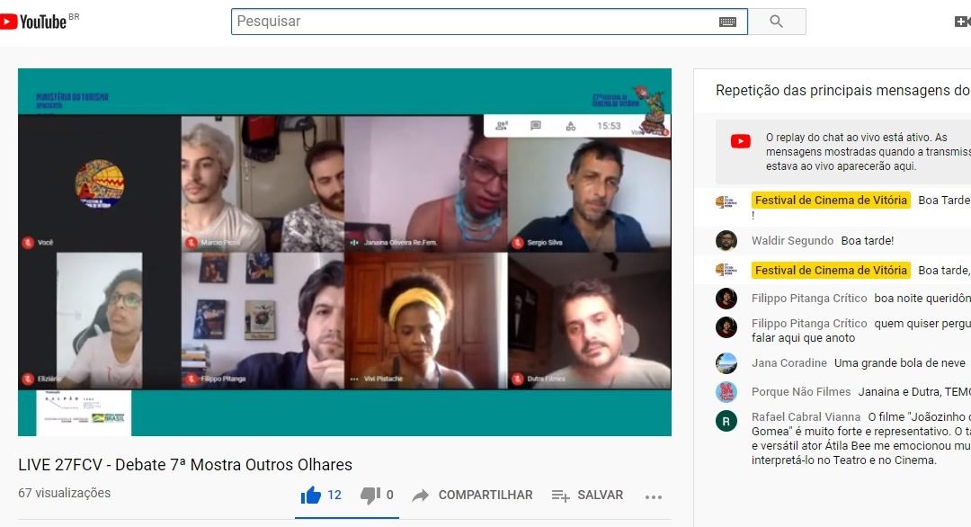 Debate 7ª Mostra Outros Olhares: realizadores falam dos seus processos de criação
