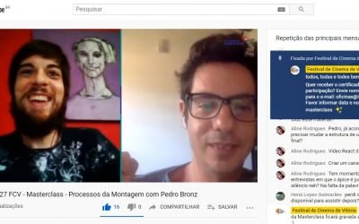 Masterclass Processos da Montagem da sequência as atividades de formação do 27FCV