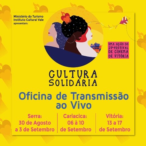 27º FCV – Cultura Solidária oferece Oficina de Transmissão Ao Vivo