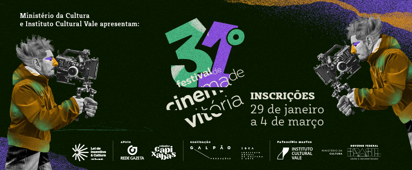 31º Festival de Cinema de Vitória: inscrições abertas para seleção de filmes da nova edição do evento