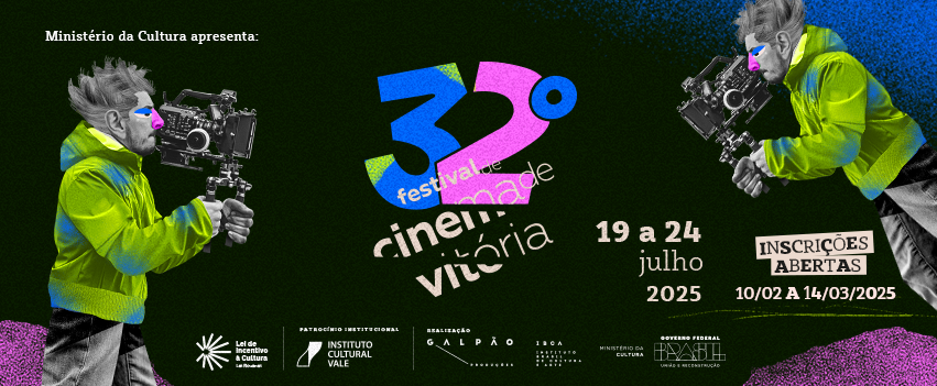 Inscrições abertas para seleção de filmes que irão compor o 32º Festival de Cinema de Vitória